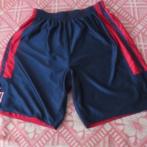 Kansas Jayhawks Shorts Adult XL Blue Red Nike Reversible Gym Basketball Mens